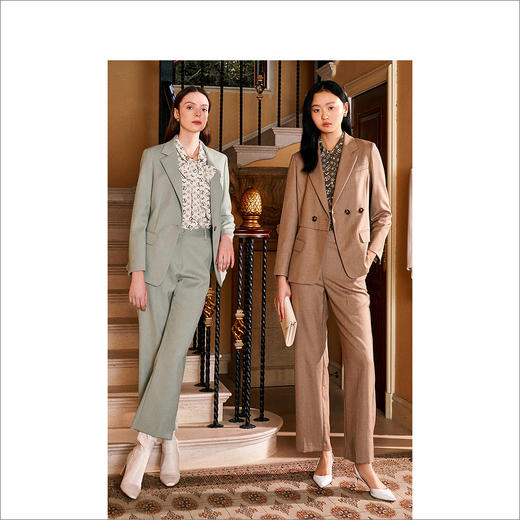 YINER音儿2022春季新款西装裤子8c32120040 商品图3