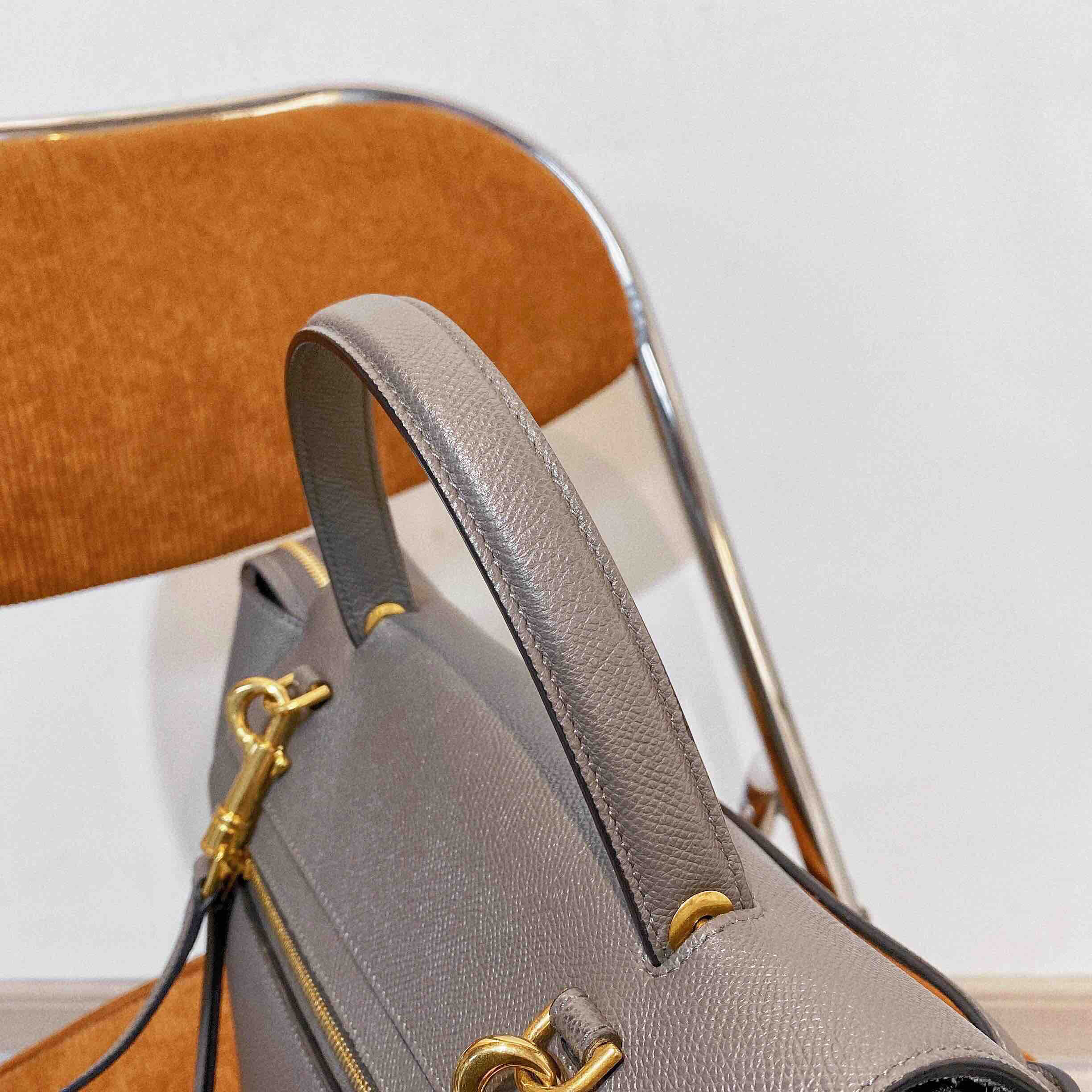 celine mini 大象灰 牛皮 鲶鱼包