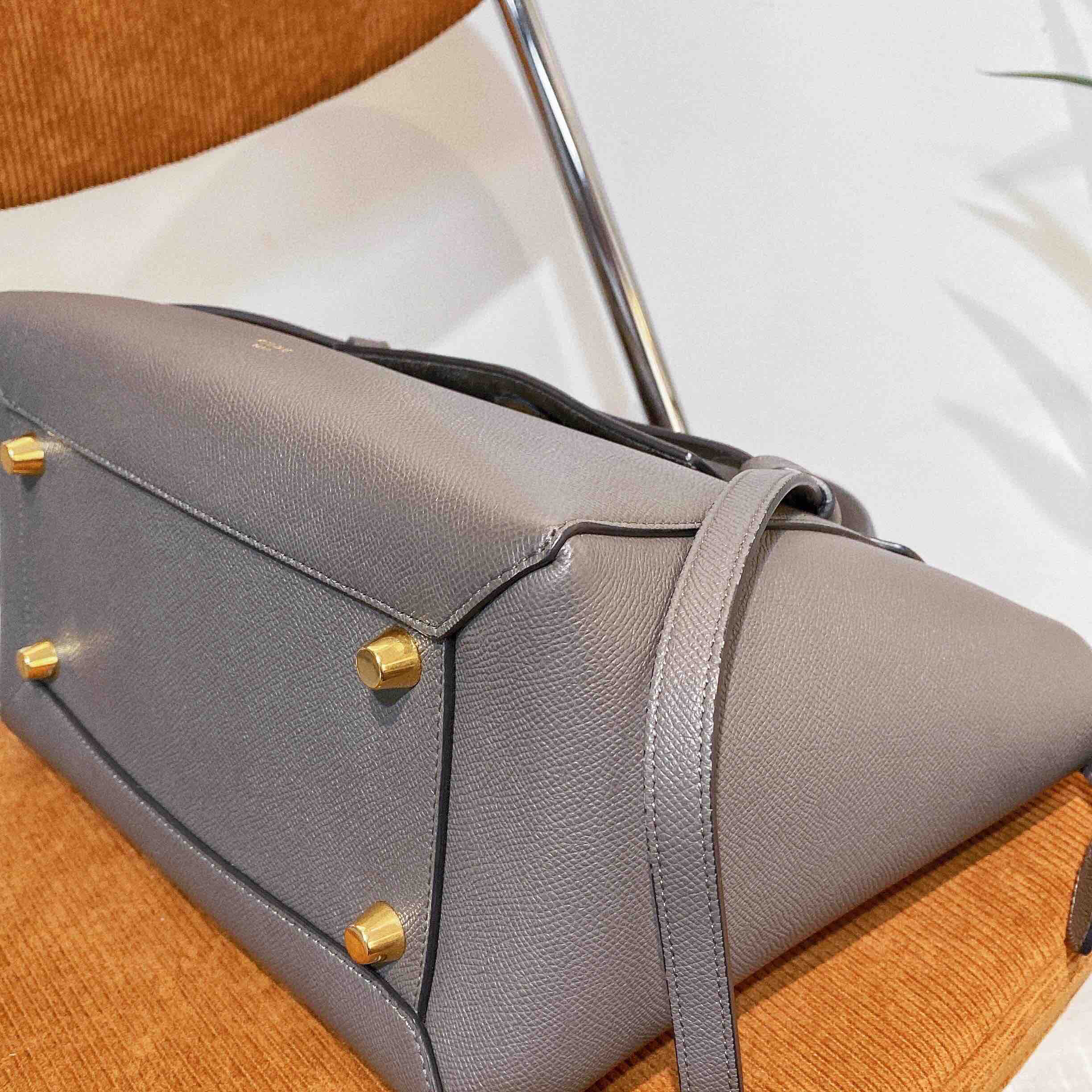 celine mini 大象灰 牛皮 鲶鱼包