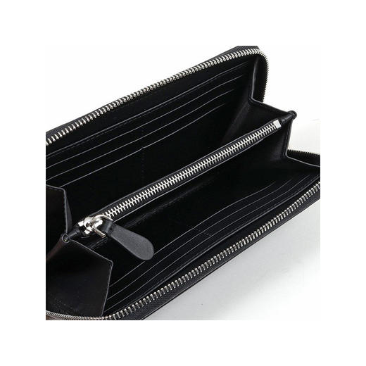 【二】BURBERRY 巴宝莉 男士字母徽标印花皮革拉链钱包票夹 黑色 8009211 A1189 商品图2