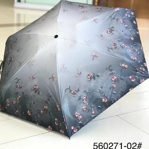 优品堂《华晨绣春》五折黑胶防紫外线手机伞 商品图8