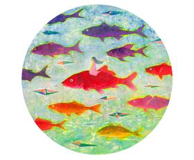 郭柯君《遨游》版画