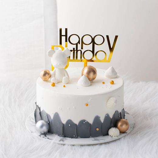 网红小熊-今日份专属萌熊已上线-6英寸3层夹心【主题蛋糕】 商品图2