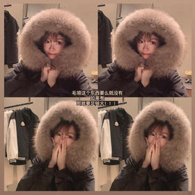 金蘑菇菇【牛乳派克】惊喜回馈价！超肥貉子毛+獭兔内胆派克服