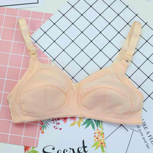 上海旗袍厂YY-328内衣妇女妈妈背心舒适软棉文胸无钢圈薄款无海绵布文胸 商品图7