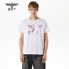 BOYLONDON短袖T恤情侣款22春夏新品烫资金老鹰LOGO印花上衣B221N0104001 商品缩略图0