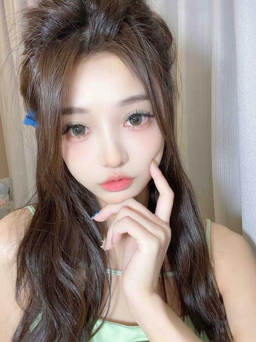 年抛 香芒棕 Moonenleen 沐恩莉大直径14.5 着色13.8   (同品牌多副更划算 选款色板在详情页整个品牌都是大直径款)  棕色自然美瞳 无锁边大直径美瞳 商品图3