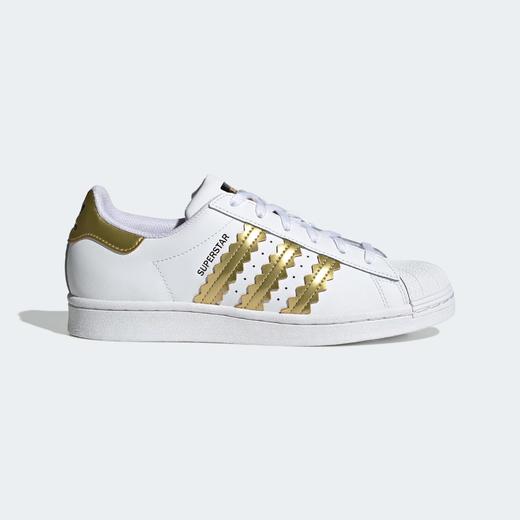 新款有折￥599！Adidas阿迪达斯 superstar百搭贝壳头金标小白鞋 商品图1