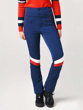 Perfect Moment - Women's Rainbow Aurora High Waist Flare Pant - Blue 女装 滑雪裤 蓝色