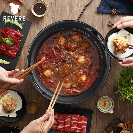 康宁电火锅家用多功能分体式煎烤煮4L 商品图2