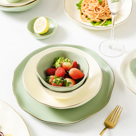 碗碟盘套装家用轻奢现代北欧陶瓷餐具高颜值整套创意碗盘碗筷 商品图6