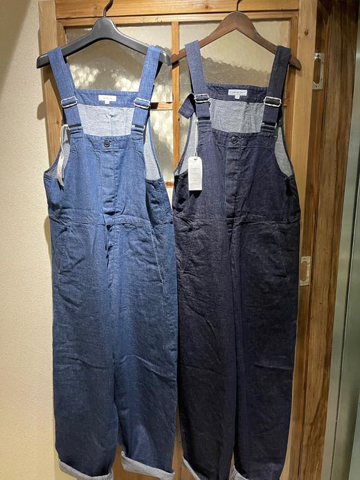 ORDINARY FITS 蓝色/蓝黑深色牛仔背带休闲裤 商品图11