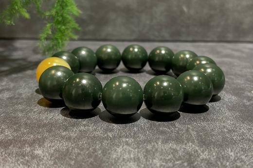 【御珠宫坊】和田玉黑青手串 商品图2