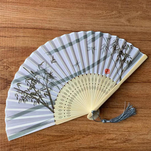 扇子古风中国风跳舞蹈折扇网红女士礼品古装典汉服布折叠小扇子夏 商品图4