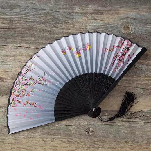扇子古风中国风跳舞蹈折扇网红女士礼品古装典汉服布折叠小扇子夏 商品图7