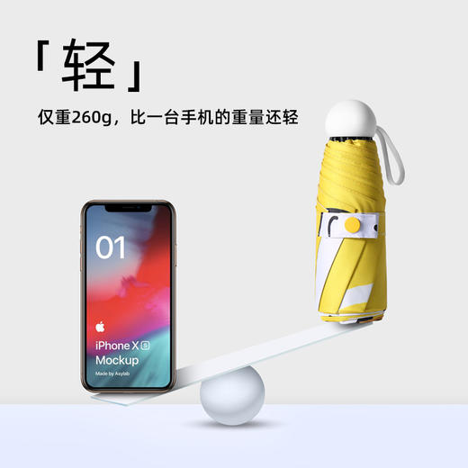 五折遮阳伞小巧便携晴雨伞两用防晒少女口袋伞自动折叠太阳伞 商品图2