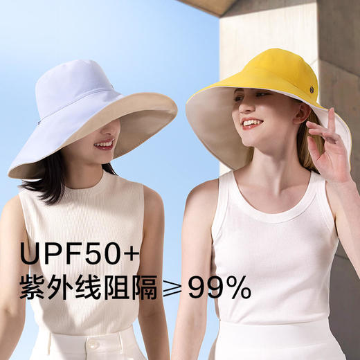 【22年迭代款】蕉下穹顶系列倍护防晒渔夫帽遮脸加大檐 商品图3