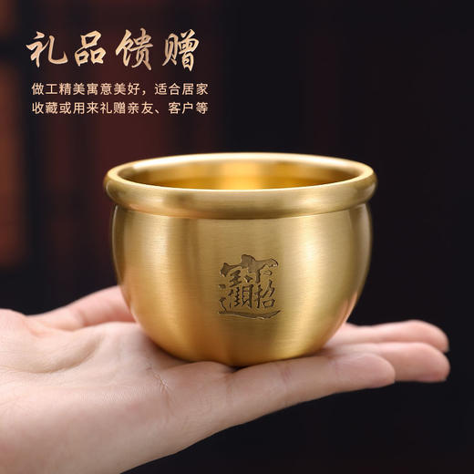 一桶金摆件纯铜摆件摆件迷你铜摆件创意礼品纯铜水桶OPP 商品图7