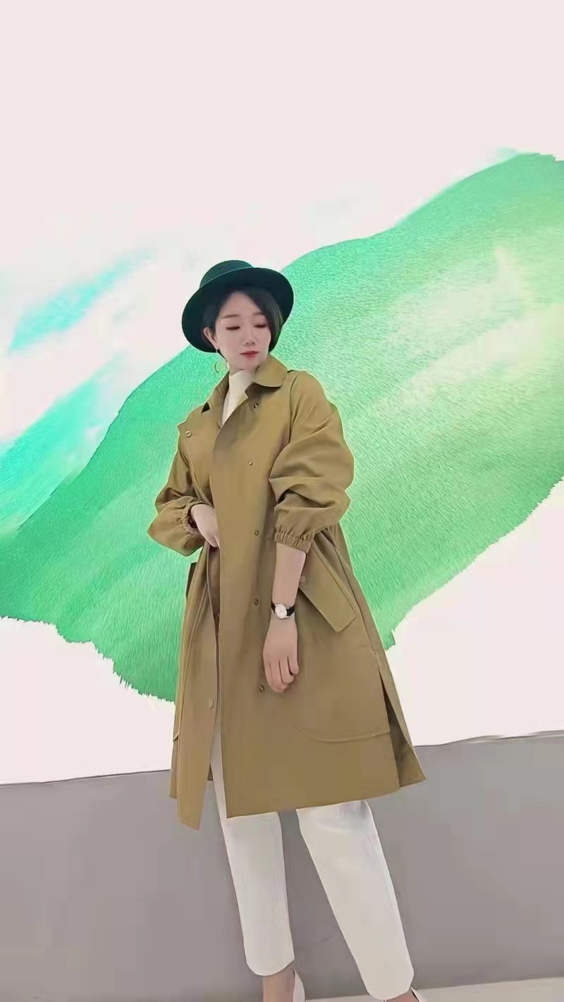 希色myscissors橄榄绿风衣