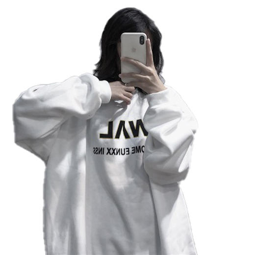 长袖卫衣女2022秋季新款韩版原宿风bf无帽薄款宽松学生外套ins潮 商品图4