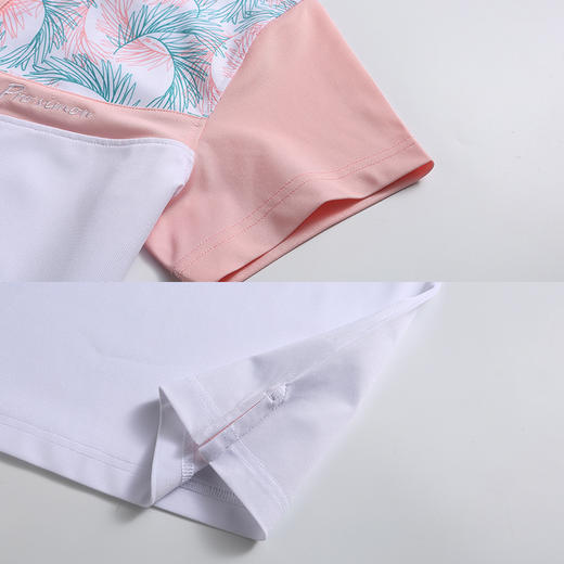 BLS-303A（PROSIMON高尔夫女款春夏短袖印花拼接翻领Polo衫 商品图3