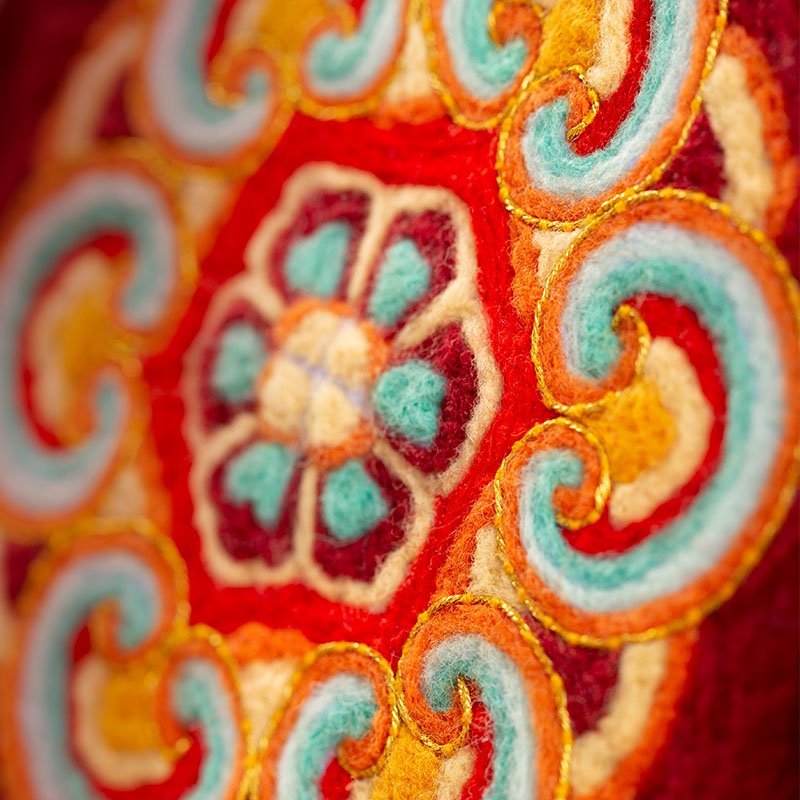 「登场了，敦煌」敦煌藻井羊毛毡相框画 材料包