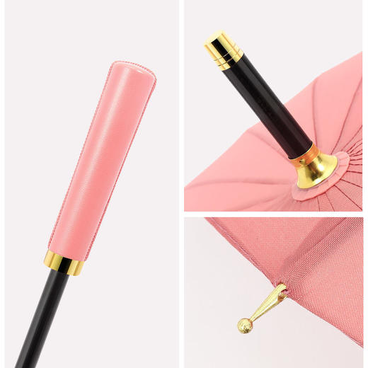 24骨遇水开花 高颜值韩版简约长柄大雨伞晴雨两用 商品图7