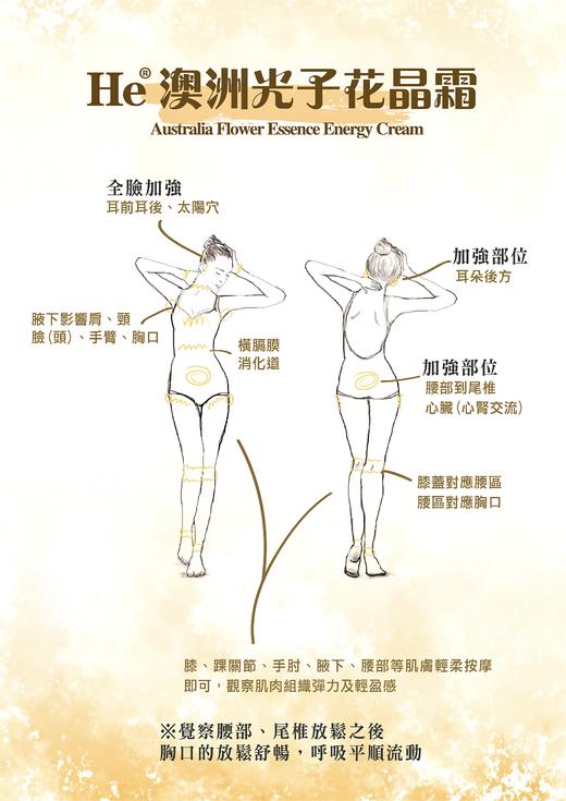 澳洲He光子花晶能量霜——42种花精唤醒青春能量【包装有瑕疵】65ml/支 商品图2
