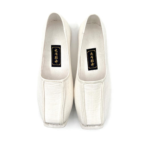 内联升男鞋手工单鞋千层底经典亚麻复古皂鞋DN8515 商品图4