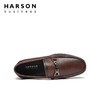 哈森男鞋春季一脚蹬乐福鞋男英伦商务休闲皮鞋男真皮鞋子MS24009 商品缩略图4