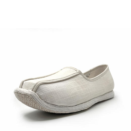 内联升男鞋手工单鞋千层底经典亚麻复古皂鞋DN8515 商品图1