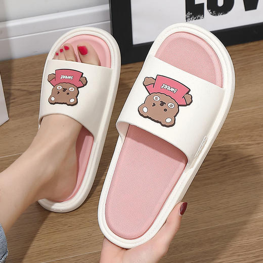 卡通拖鞋女夏天家居可爱情侣家用室内厚底防滑防臭外穿凉拖鞋男夏 商品图4