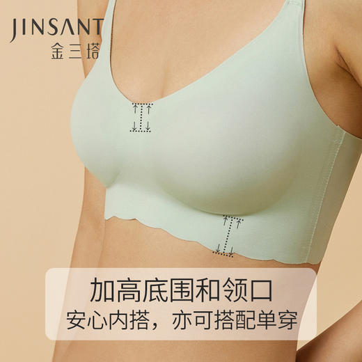金三塔新品女士真丝轻薄无尺码内衣 NZFCA309 商品图3