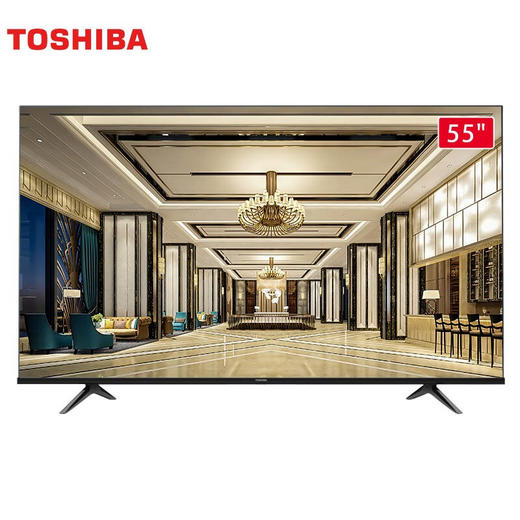 东芝（TOSHIBA）55C240F 55英寸4K超高清 悬浮全面屏液晶电视1.5GB+16GB 商品图0