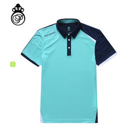 BLS-006A（PROSIMON高尔夫男款春夏短袖色块拼接翻领设计Polo衫