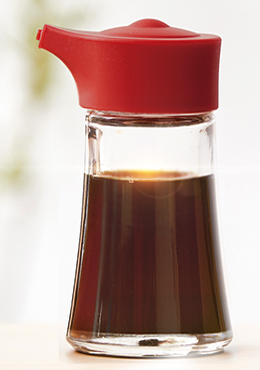 日本Asvel硅胶按压酱油瓶（红色）