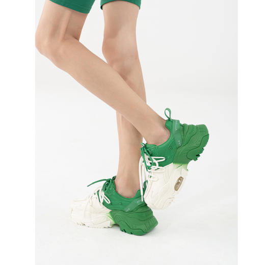 预售|VITTORIO VENTURA薇薇燃 牛皮拼接撞色气垫厚底老爹鞋（默认顺丰到付 联系客服报销） . 潮快闪[福利品] 商品图3