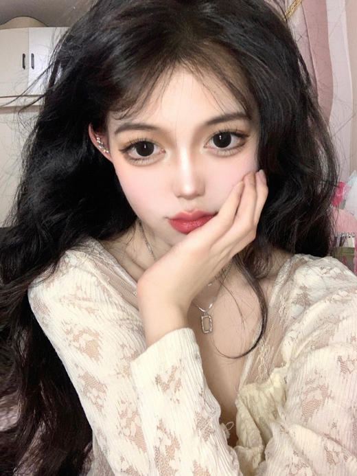 【大直径】C09娃娃黑-14.5mm【日抛0-800度 无525/575】 商品图1