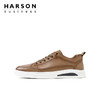 哈森男鞋春季新款板鞋男真皮百搭鞋子男潮鞋韩版休闲皮鞋MS24801 商品缩略图2