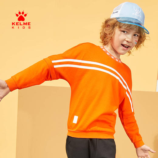 卡尔美 官方正品儿童卫衣男女春秋薄款新款套头休闲上衣 商品图1