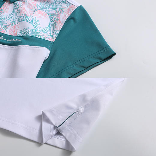 BLS-303B（PROSIMON高尔夫女款春夏短袖印花拼接翻领Polo衫 商品图3