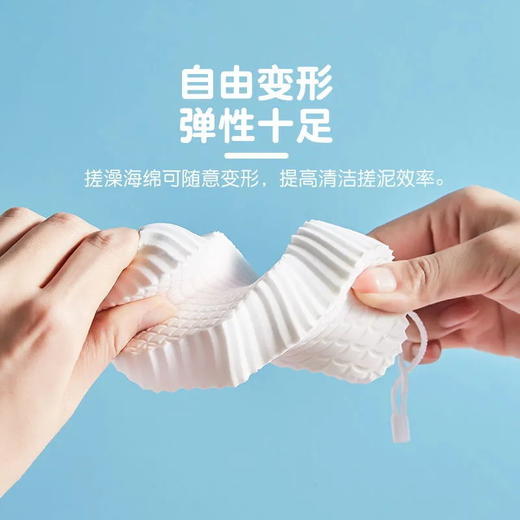 搓澡巾婴儿洗澡搓泥海绵不伤皮肤女宝宝搓背搓灰沐浴儿童搓澡神器 商品图5