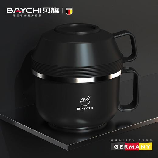 德国品质快餐杯碗泡面碗面碗大容量碗学生宿舍不锈钢饭碗饭盒 商品图1