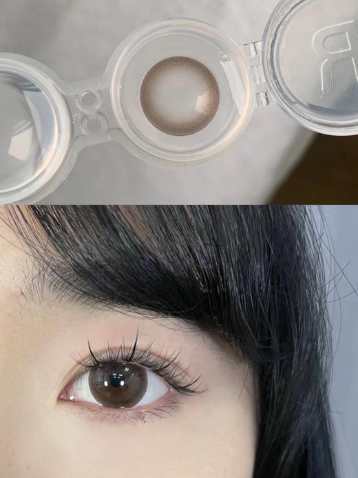 lvycon 冰山咖 年抛 2片 14.5mm 着色14.0mm  基弧8.6 含水38% 韩国进口 商品图2