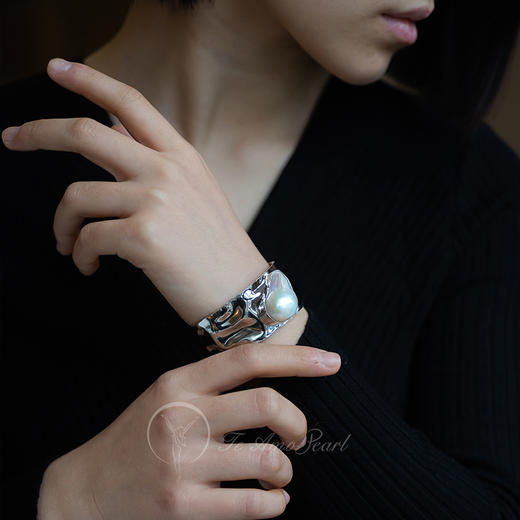 【Free Line】淡水巴洛克珍珠手镯 商品图3