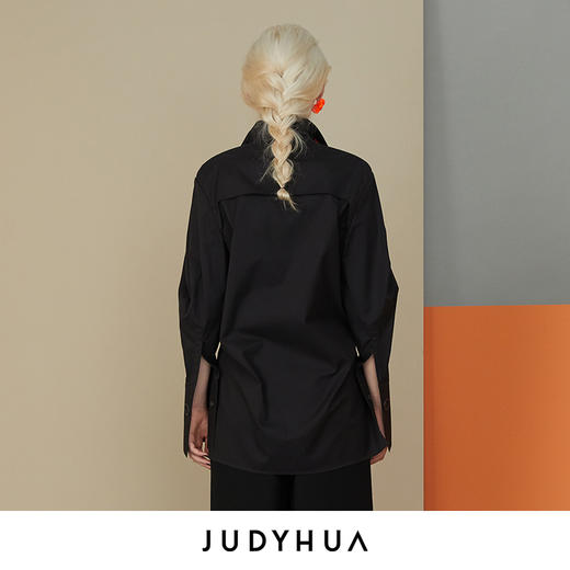 JUDYHUA 廓形袖设计宽松衬衫 商品图5
