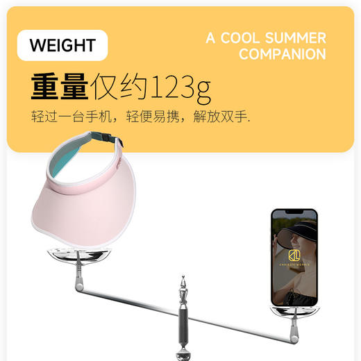 ChrissieMorris 颗里 “屁屁”系列 防晒帽防紫外线 商品图5