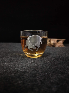 华艺银坊 生肖系列八件套 可单选 家用茶具办公会客茶具 人工无铅玻璃杯