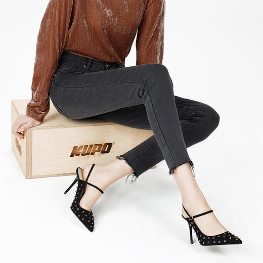 SP68灰色牛仔裤 加绒款K-NZ131 商品图3