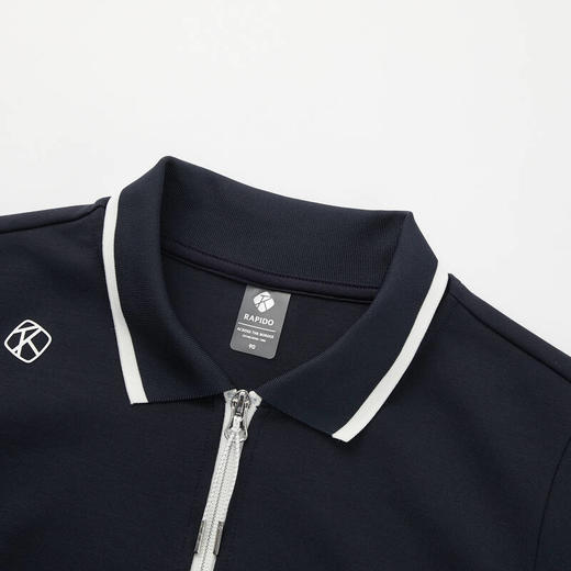 RAPIDO雳霹道 2022年春季新品女子针织长袖拉链衫撞色翻领外套CP2Z76C36R 商品图2